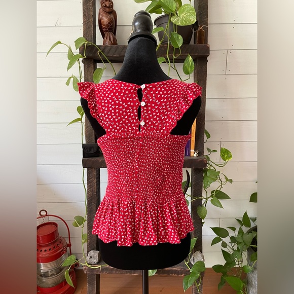 Sim & Sam: Red Cropped Top - Picture 13 of 17